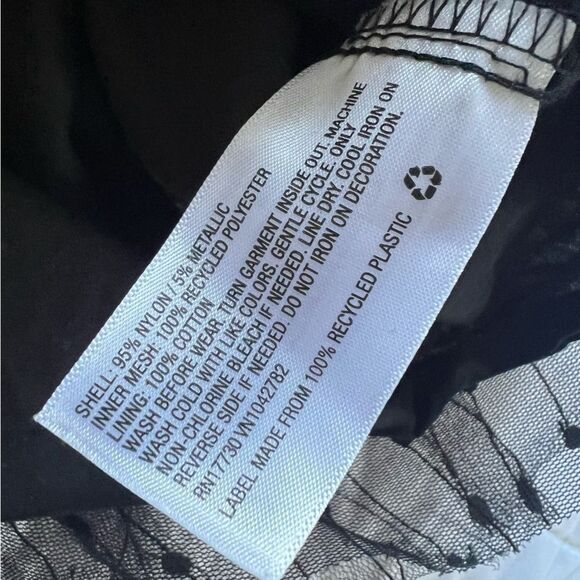 Cat & Jack Metallic Thread Party Black Dress Girls 6/6X EUC - Picture 7 of 7